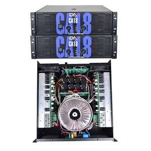 CA18 2ch Class H 3U 1250w 2 amplificateur schématique professionnel à deux canaux amplificateur de puissance en direct pour haut-parleur audio domestique