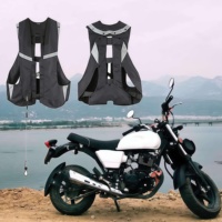Gilet airbag moto grande taille respirant, imperméable, durable, à gonflage rapide, avec système de course et veste réfléchissante pour motocross