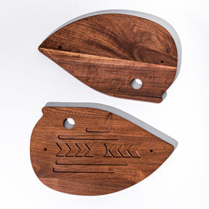 Customized High Quality Walnut Wood Side Panel Set for Espresso Machine - Product Image 3