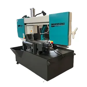 GB4235Z60 China Manufacturer Single-Cylinder Inclinable with rotatable Horizontal Semi Automatic Band-Sawing Machine