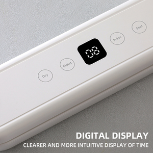 Máy hút chân không thực phẩm, lực hút mạnh mẽ 65KPa |   Chế độ khô & ướt, thiết kế nhỏ gọn với 5 túi niêm phong để bảo quản thực phẩm - Product Image 3