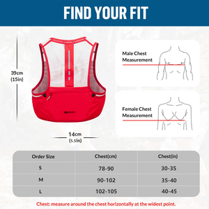 Túi chạy bộ đa năng nhẹ 2.5L, dùng cho địa hình, thể thao ngoài trời, chạy marathon, đi bộ đường dài, các môn thể thao khác - Product Image 6