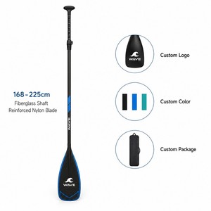 Pagaie de SUP en fibre de verre Zeroring 3 pièces avec lame en nylon renforcée, réglable pour planche à pagaie <span class=keywords><strong>gonflable</strong></span>, fourniture OEM - Product Image 6