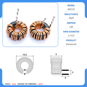 سلك جلد 17 ، 100uh الحث تراجع الطاقة وتخزين الطاقة ، استخدام محث حلقة مغناطيسية في شاحن السيارة - Product Image 4