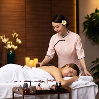 Vêtements de travail à Logo personnalisé pour femmes, ensemble d'uniformes de Massage thaïlandais de haute qualité pour Salon de beauté, tunique Spa