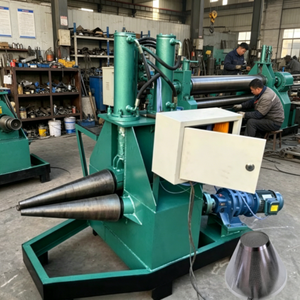 Nouvelle vente flash : Équipement de pliage de plaques métalliques CNC à 3 rouleaux, machine à rouler les plaques coniques hydraulique pour le façonnage de plaques coniques - Product Image 1