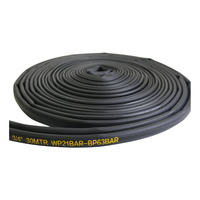 Tuyau d'incendie noir NBR à double revêtement 21 bars 19 mm (3/4 po) 30 m, durable, flexible, haute pression pour équipement de lutte contre l'incendie