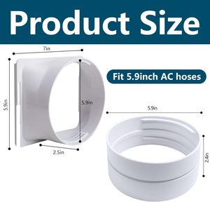 Coupleur <span class=keywords><strong>de</strong></span> tuyau d'évacuation <span class=keywords><strong>pour</strong></span> <span class=keywords><strong>climatiseur</strong></span> portable <span class=keywords><strong>de</strong></span> 5,9 pouces, <span class=keywords><strong>accessoires</strong></span> <span class=keywords><strong>de</strong></span> climatisation mobile <span class=keywords><strong>pour</strong></span> rallonge <span class=keywords><strong>de</strong></span> tuyau d'évacuation <span class=keywords><strong>de</strong></span> <span class=keywords><strong>climatiseur</strong></span> - Product Image 6