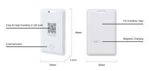 KKM C3 Free Sdk Sensor de acelerómetro Localizador personal Ibeacon Bluetooth Ble 5,0 Tarjeta de identificación recargable Baliza portátil - Product Image 3
