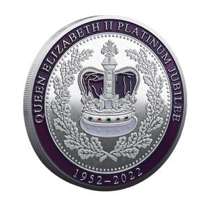 Pièce commémorative en métal de la <span class=keywords><strong>reine</strong></span> Élisabeth II pour le jubilé de platine, pièce souvenir sur le thème de la couronnement de Westminster - Product Image 6