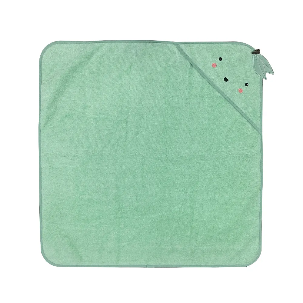 Grosir handuk bayi anak-anak premium handuk bertudung katun kustom untuk anak handuk mandi lucu desain hewan