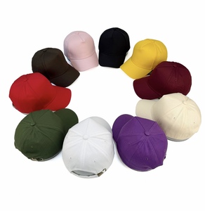 Casquette de baseball noire personnalisable avec logo, en coton vierge, style Dad Hat, pour broderie et impression, casquette de sport, vente en gros - Product Image 1