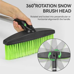 3-in-1 Car Ice <strong>Scraper</strong> Remover <strong>Windscreen</strong> Windshield Snow Moover Extendable Plastic Snow Brush with Squeegee &amp; Ice <strong>Scraper</strong> - Product Image 5