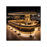 Comptoir de bar commercial moderne avec réfrigération intégrée, équipement de bar à salades en acier inoxydable pour restaurant