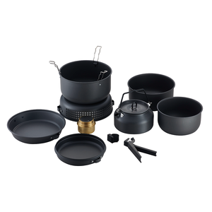 <span class=keywords><strong>Set</strong></span> di Utensili da Picnic e Escursionismo, <span class=keywords><strong>Set</strong></span> di Pentole da Campeggio Antiaderenti, <span class=keywords><strong>Set</strong></span> di Stoviglie per Cucinare all'Aperto - Product Image 3