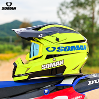 Casque de moto tout-terrain ATV Motocross Dirt Bike MX Downhill Off-Road MTB Orange Rouge Argent VTT Casque de motocross pour adulte