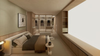 Armoire de chambre à coucher modulaire moderne sur mesure - Conception écologique et durable - Taille et couleur personnalisées - Solution pour projet de maison entière
