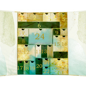 Tùy Chỉnh Sang Trọng Giáng Sinh Bí Ẩn Hộp Rỗng Advent Lịch Cho Mỹ Phẩm Trang Điểm Vẻ Đẹp Sản Phẩm Bao Bì Giáng Sinh Hộp Quà Tặng - Product Image 4