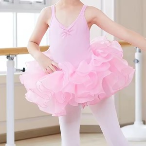 Gonne <span class=keywords><strong>Tutu</strong></span> per Bambine, Gonna in Tulle a 3 Strati con Stelle e Paillettes, Vestito da Danza Classica per Bambini - Product Image 6