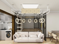 Barres de gymnastique en métal pour enfants, structure de jeu intérieure, équipement d'ergothérapie, salle de sport pour bébés à domicile