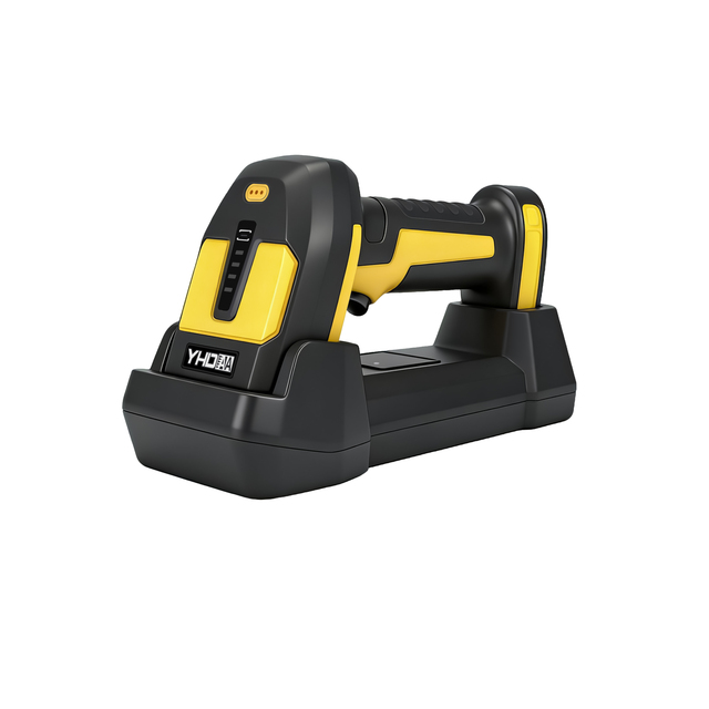 Two Years Warranty 1D 2D Industrial Barcode Scanner Handheld Qr Code Reader with Charging Base
