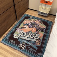 Tapiz Personalizado de Anime Berserk, Manta de Jacquard Tejida de Poliéster y Algodón, Cubre Sofá, Decoración para Sala de Estar, Diseño de Avión Cuatro