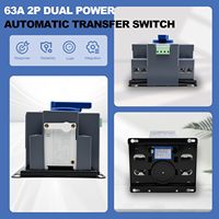 Commutateur de transfert automatique intelligent 2 pôles pour double alimentation, inverseur de source monophasé, contrôleur ATS