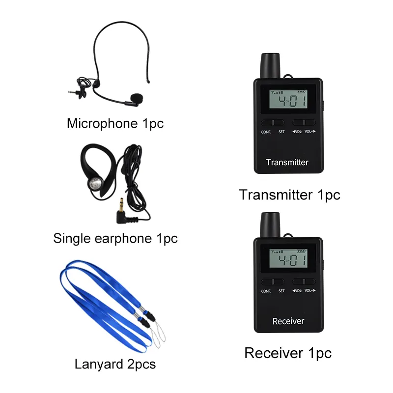 Factory Price 60-108MHZ AM FM Wireless Audio Radio Transmitter Receiver System for Meeting Conference