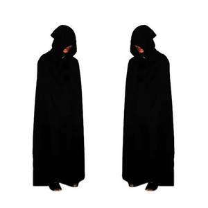 Disfraz de Halloween para Adultos y Niños, Capa Negra de Ceñador de Almas, Máscara de Calavera, Guantes, Accesorios de Vampiro - Product Image 3