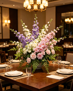 Fleur artificielle en soie Delphinium Larkspur réaliste, haute, souple et légère, pour bouquet, vase, décoration de cottage, <span class=keywords><strong>anniversaire</strong></span>, mariage - Product Image 5