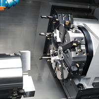 Torno CNC de Cama Inclinada TCK110Y, Precio Competitivo, Torno Horizontal de Alta Resistencia de un Solo Eje, Control GSK con Eje Y y Torreta Móvil