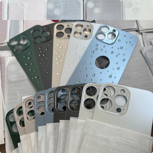 Reemplazo de la cubierta trasera de vidrio con orificio grande para iPhone XR 8 11 12 Mini 13Promax 14 Plus 15pro 16 Pro Max. Colores disponibles. - Product Image 2