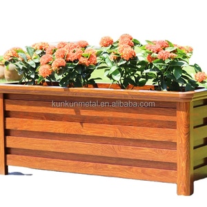 Wall <strong>Planters</strong> Pot <strong>Box</strong> Outdoor Flower <strong>Box</strong> with <strong>Trellis</strong> Modern Home Garden Decorative Powder Coated Aluminum Alloy <strong>Planter</strong> - Product Image 4