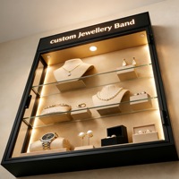 Vitrine de présentation de bijoux en plexiglas personnalisée pour le Moyen-Orient, présentoir de comptoir ou mural en acrylique