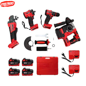 Juego de Herramientas Eléctricas Inalámbricas de 18 Voltios, 4 Piezas, con Batería de Iones de Litio, Motor sin Escobillas, Acero Inoxidable, en Bolsa, OEM Mi.lwaukee, ¡Gran Venta! - Product Image 2
