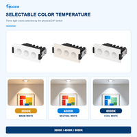 Spot LED linéaire multi-têtes à montage en surface pour plafond, AC220 AC240V, pour éclairage d'accentuation en showroom