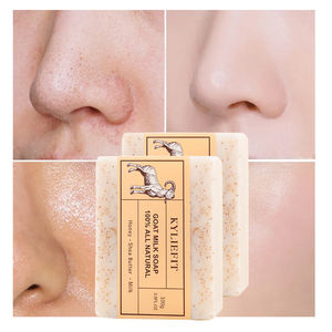 Fabricación personalizada al por mayor Etiqueta Privada barra de jabón orgánico para baño cuerpo jabón bebé blanqueamiento cabra leche jabón hecho a mano - Product Image 3