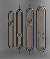 Cloison décorative moderne personnalisable pour l'intérieur, panneau opaque en acier inoxydable, séparateur métallique multifonctionnel et durable