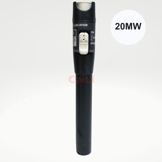 CaiLi 20MW Visual Fault Locator Fiber Optical Cable Tester Pen Type SC/FC/ST/APC Connectors Red Laser Light 4G Wi-Fi GPRS