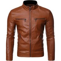 Veste coupe-vent moderne pour homme en cuir PU, vêtement d'extérieur haut de gamme pour l'hiver, streetwear, applications décontractées, OEM personnalisé