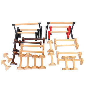 Barras de realce de madera de alta calidad, equipo de calistenia para piso y exterior, barras paralelas de Yoga para ejercicio en el hogar - Product Image 4