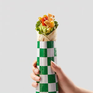 Hot thức ăn nhanh cách điện bánh hamburger <span class=keywords><strong>wrapper</strong></span> <span class=keywords><strong>Burger</strong></span> không thấm mỡ in Aluminum foil gói giấy - Product Image 5