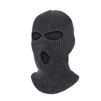 Masque de ski drôle hiver rappeur bandit tricoté broderie personnalisée unisexe masque de ski intégral couverture 3 trous cagoule