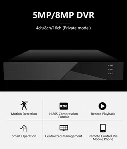 تاجر الجملة 4K 5 في 1 CCTV DVR H 265 بالنيابة مسجل 4 8 16 قناة الأمن نظام الكاميرا XVR