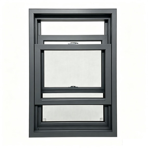 Fenêtre à double battant en PVC de style américain, coulissante verticalement, à bascule, pour la décoration de maisons résidentielles - Product Image 3
