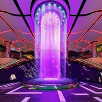 Fontaine murale numérique à cascade d'eau DEWY, directement de l'usine, LED haute définition synchronisée, en acier inoxydable, garantie de 2 ans pour l'intérieur