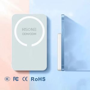 Batterie externe sans fil magnétique haute capacité, design ultra-plat, entrée Type-C, utilisation en extérieur B08 - Product Image 5