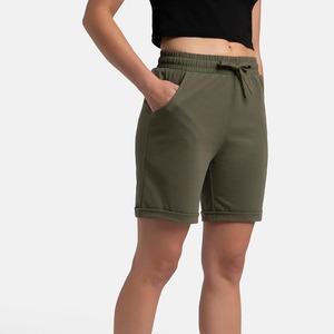 Shorts Deportivos para Mujer, Cintura Alta, Material Elástico, para Gimnasio, Fitness, Running, Ejercicio, Ropa Deportiva, Ajuste Regular - Product Image 1