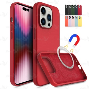 Vente en gros d'usine, étui de téléphone de qualité supérieure, anti-traces de doigts, étui en <span class=keywords><strong>silicone</strong></span> magnétique liquide original pour <span class=keywords><strong>iPhone</strong></span> 14/<span class=keywords><strong>13</strong></span> Pro Max, pour <span class=keywords><strong>iPhone</strong></span> 14 - Product Image 5