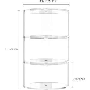 Belt <strong>Storage</strong> <strong>Box</strong>, Transparent Acrylic Belt <strong>Storage</strong> <strong>Box</strong> Multi-Cell <strong>Storage</strong> Household Watches/<strong>Ties</strong>/Jewelry/Rings and Other Access - Product Image 2